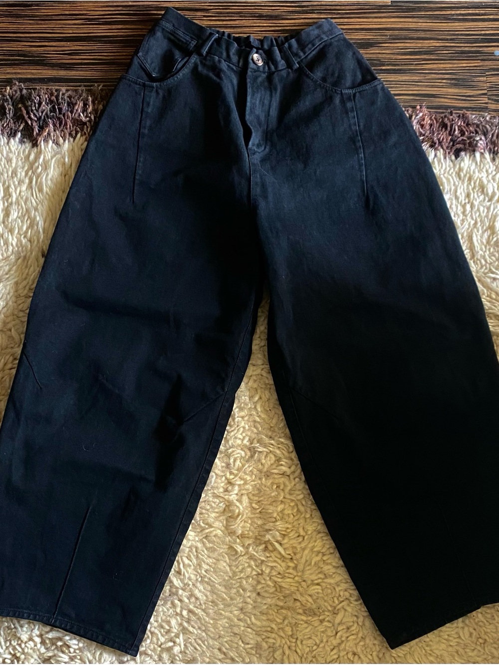 CORDERA Barrel Curve Black Trousers ONE SIZE 36-42 
Ssense No6 MNZ Minimalist - Picture 2 of 6